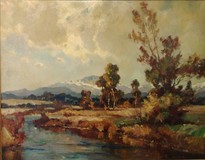Paul Joh. Walch, 1881-1958,
Leutstettener Moor,
Öl/Lwd.,  69x81 cm